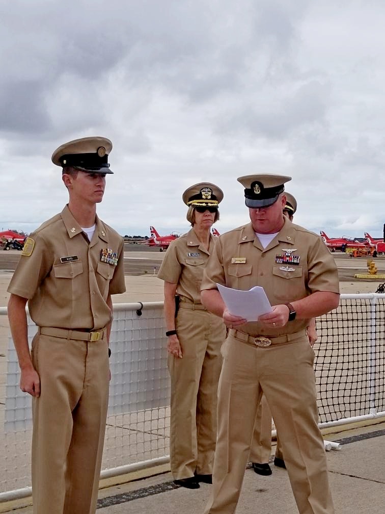 Cody Ward was promoted to Chief petty officer at MCAS Miramar Air Show