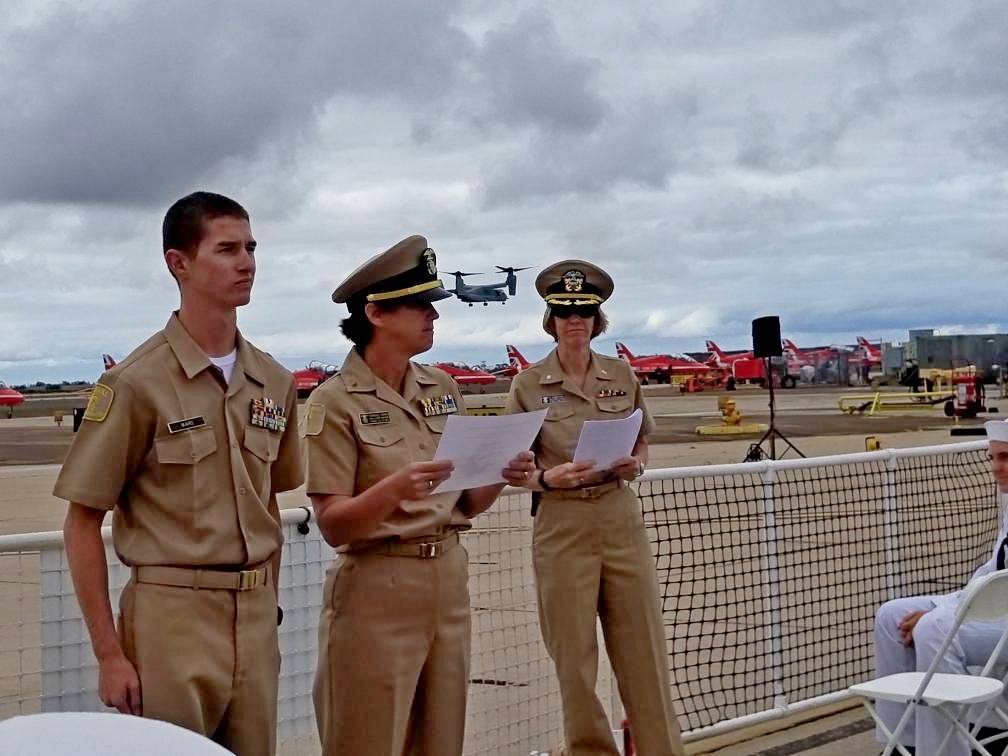 Cody Ward was promoted to Chief petty officer at MCAS Miramar Air Show