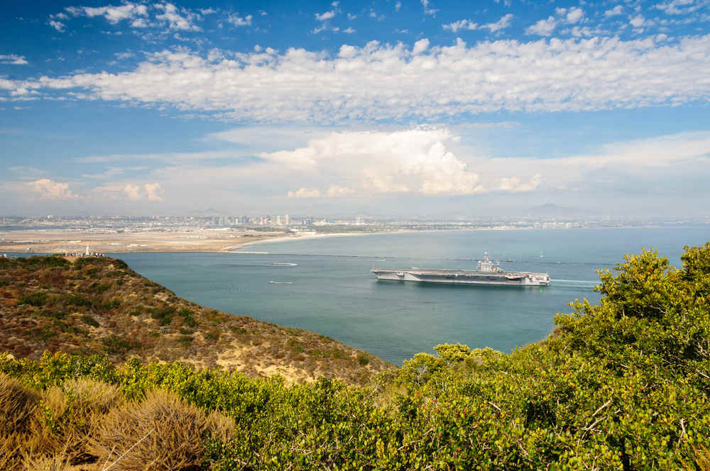 USS Abraham Lincoln entering San Diego Harbor