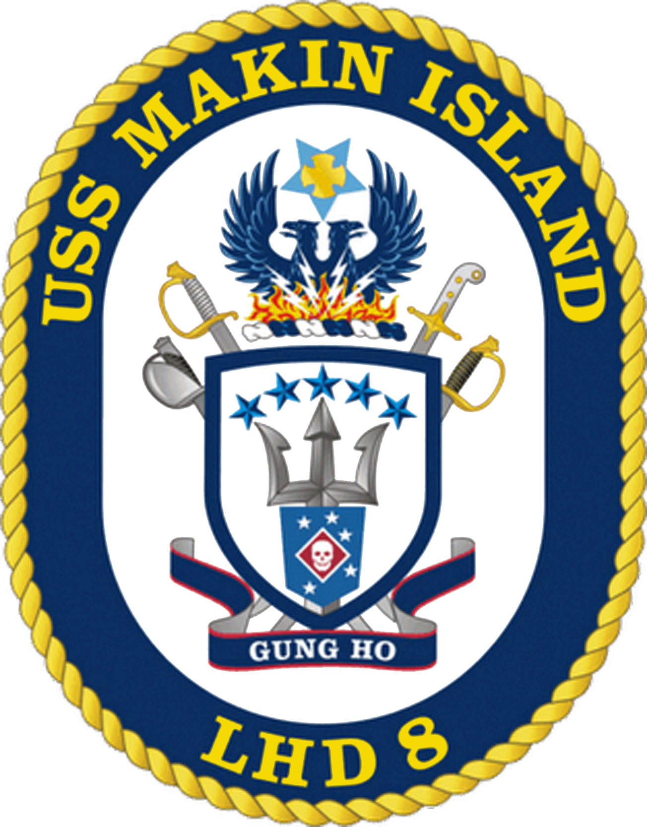 USS MAKIN ISLAND (LHD 8 ) Crest