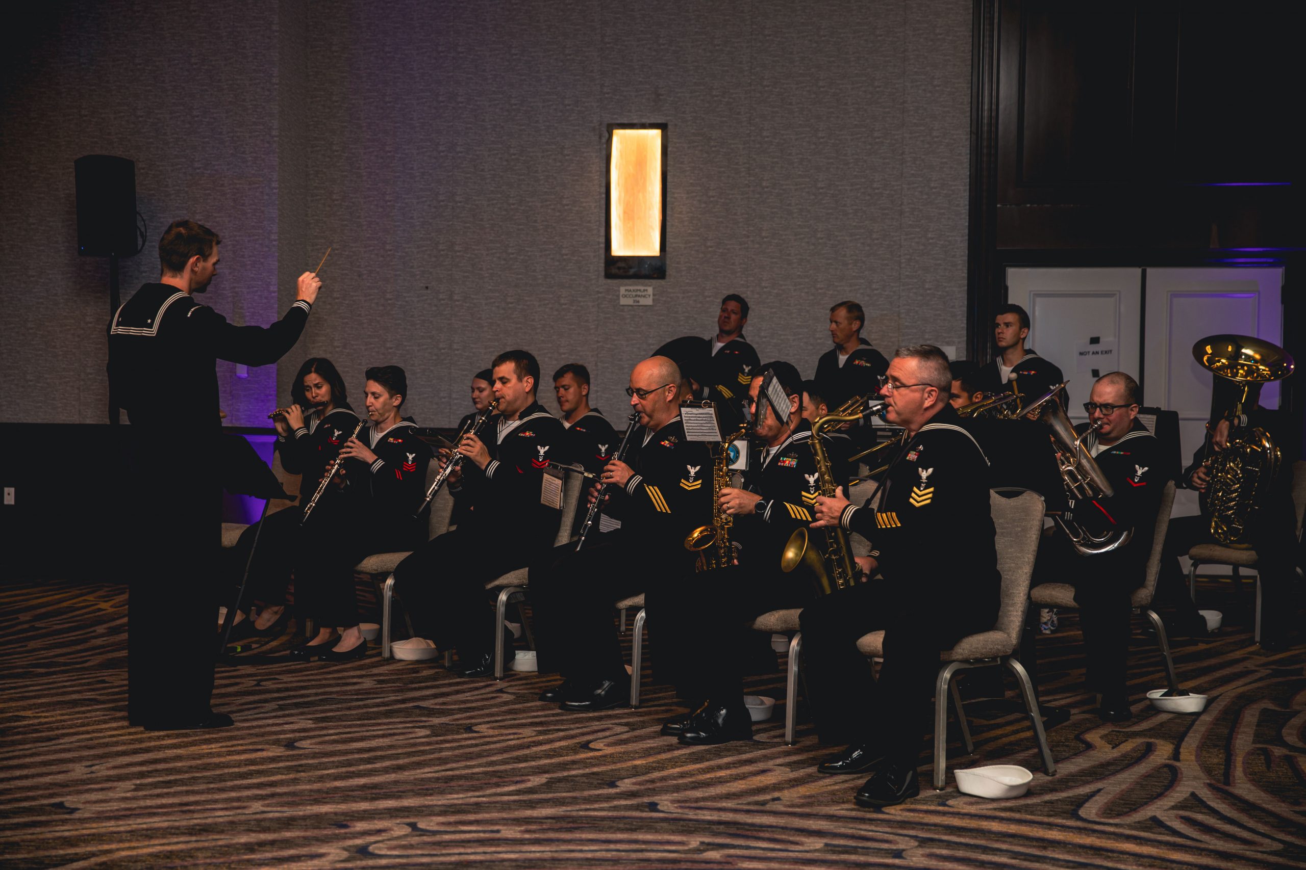 U.S. Navy Musicians perform at the Navy Ball