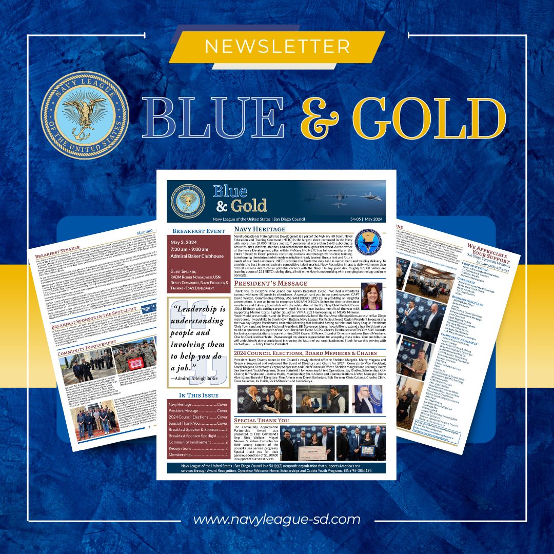 Navy League Blue & Gold Newsletter SM Post