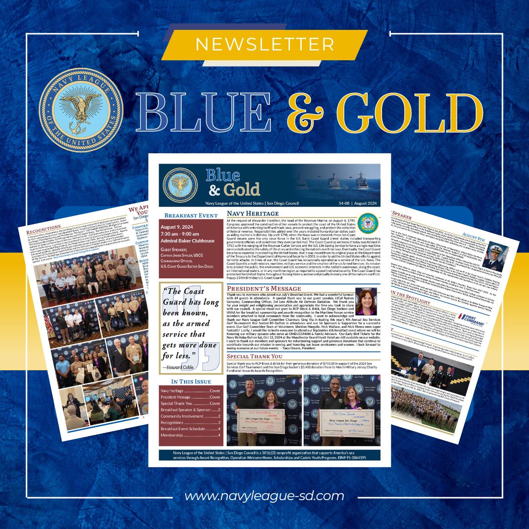 Navy League Blue & Gold Newsletter SM Post (APR) 2024