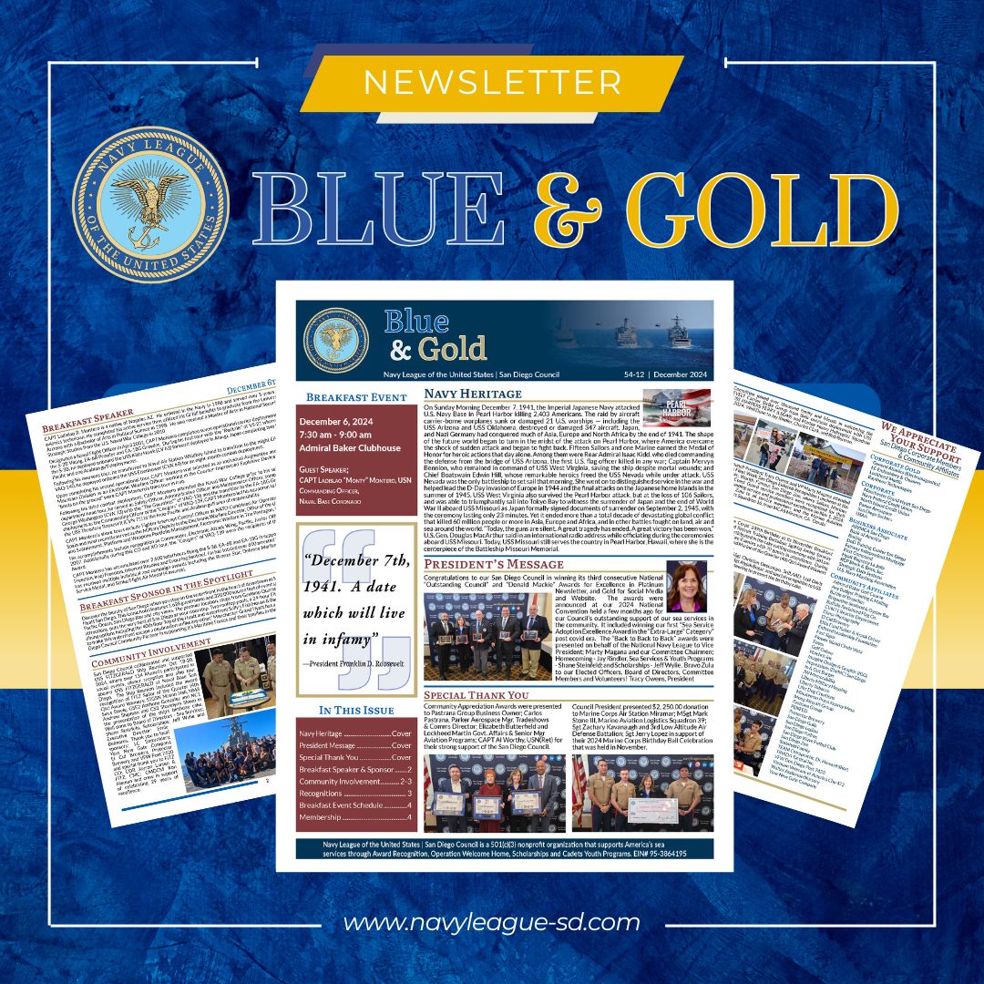 Navy League Blue & Gold Newsletter