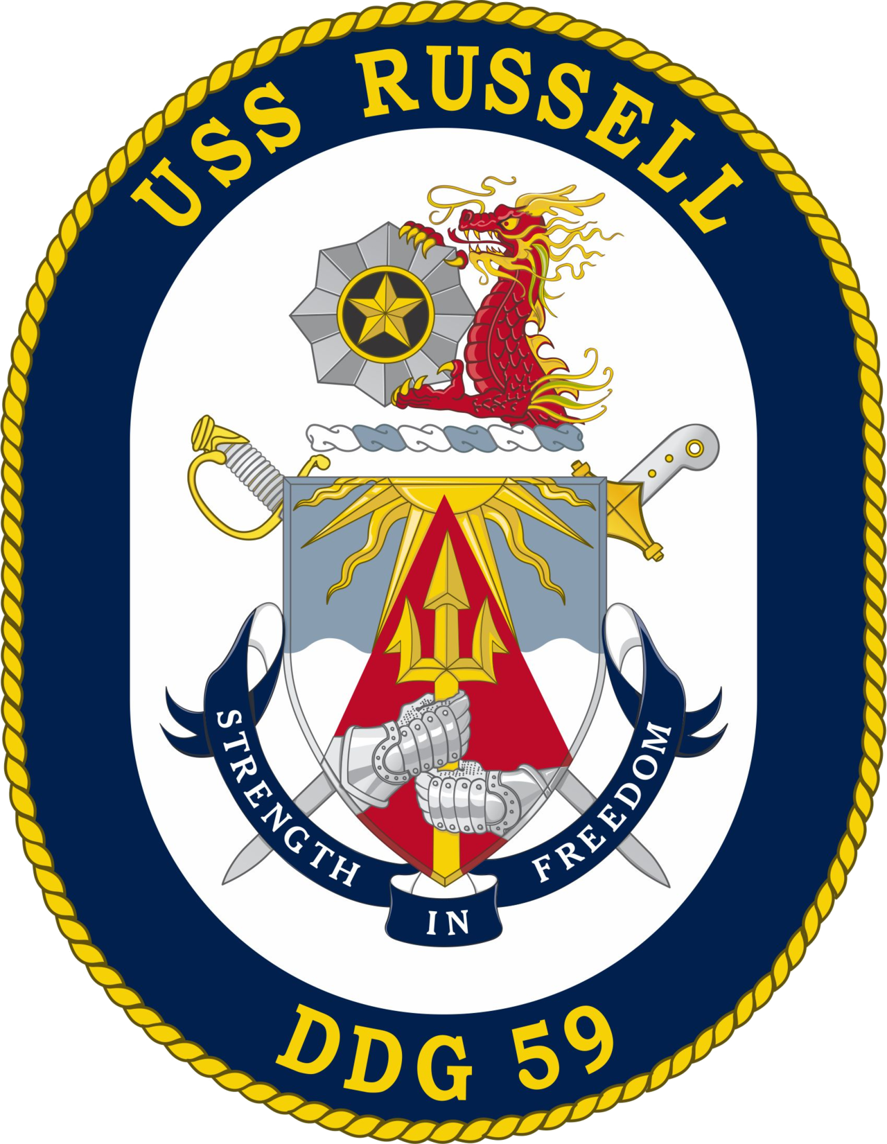 USS RUSSELL (DDG59) logo