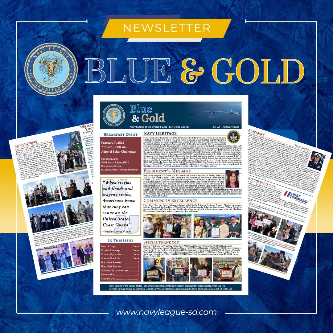 Navy League Blue & Gold Newsletter