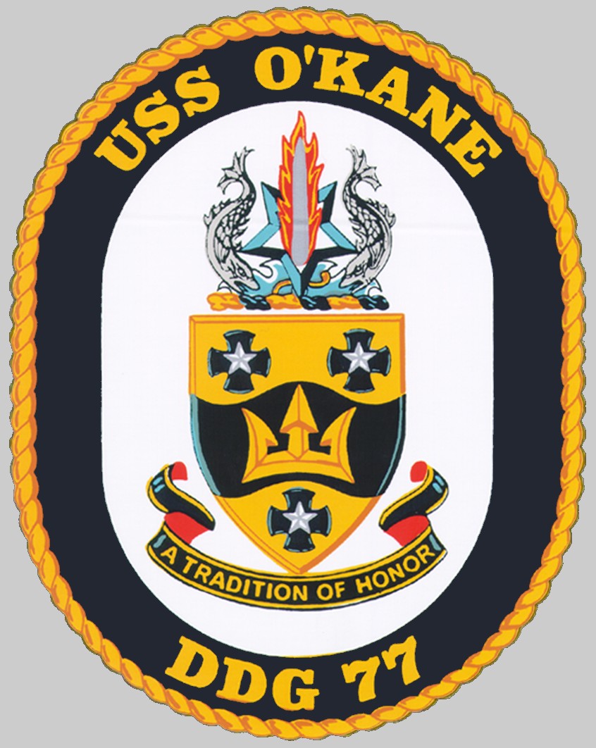 USS O'KANE DDG77 crest logo