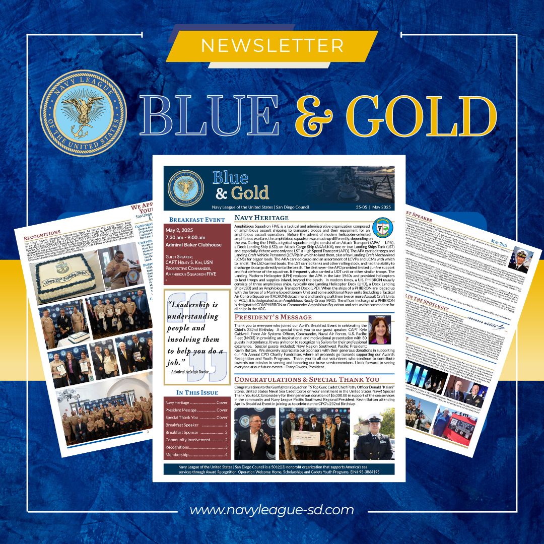 Navy League Blue & Gold Newsletter
