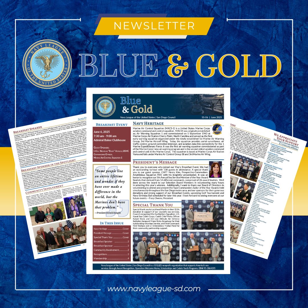 Navy League Blue & Gold Newsletter