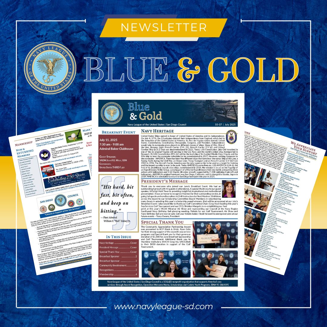Navy League Blue & Gold Newsletter