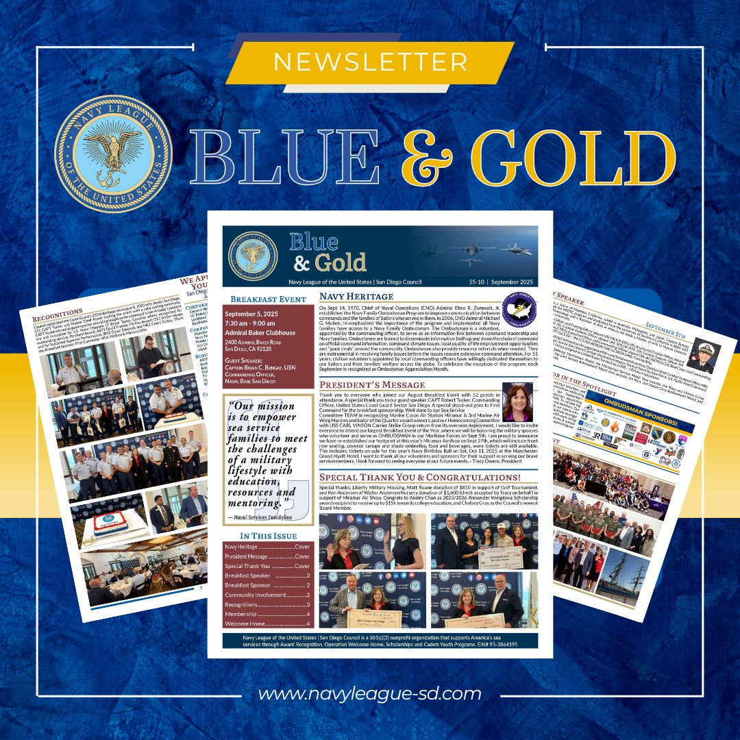 Navy League Blue Gold Newsletter