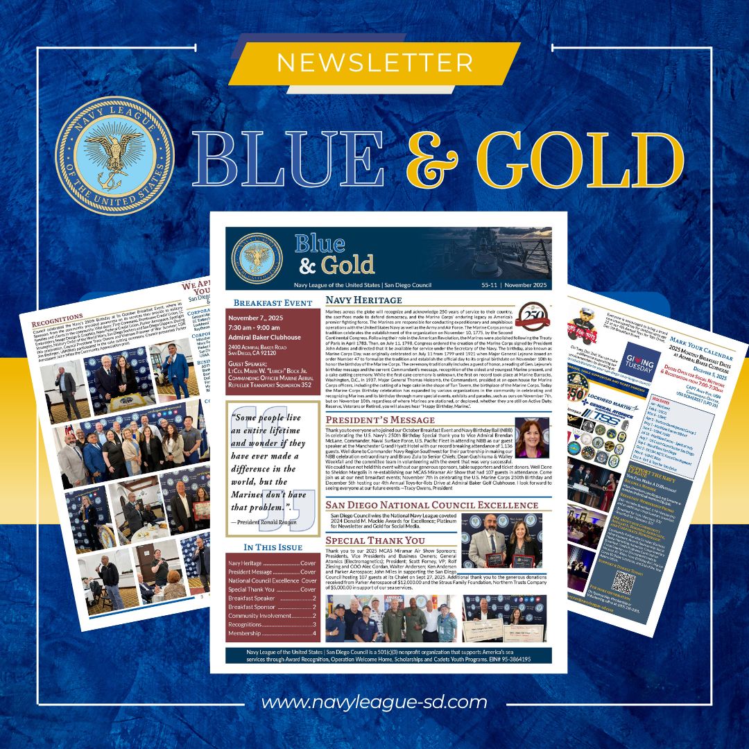 Navy League Blue & Gold Newsletter