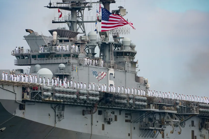 USS AMERICA Return to San Diego ship pic