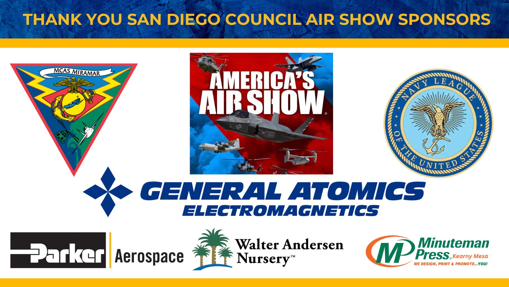 2025 MCAS Miramar Air Show Sponsors