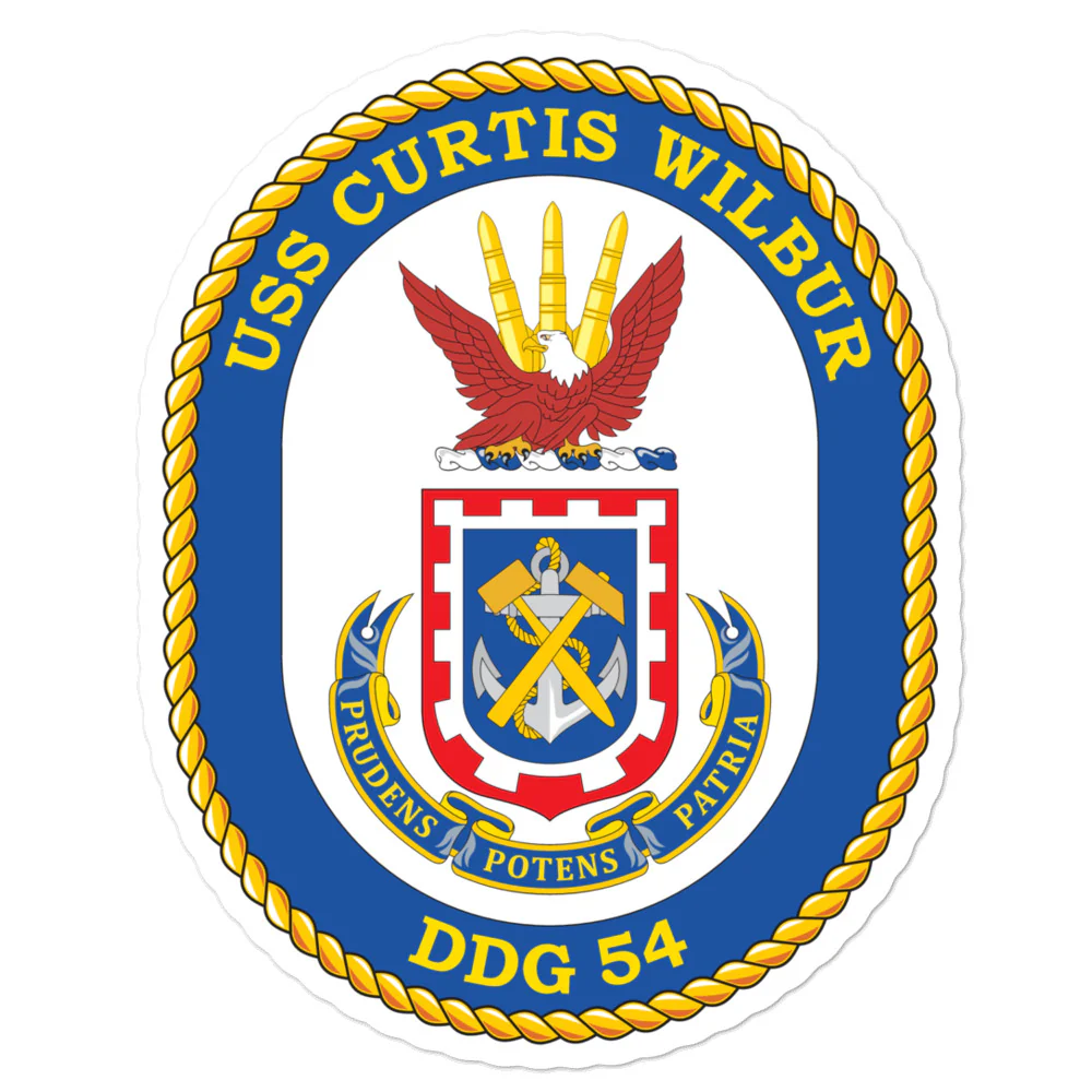 USS CURTIS WILBUR (DDG 54) Crest logo