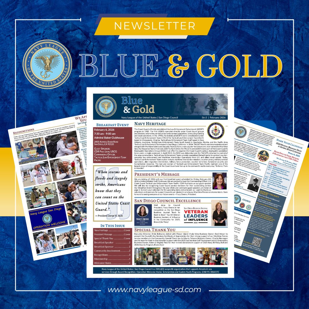 Navy League Blue & Gold Newsletter 2026