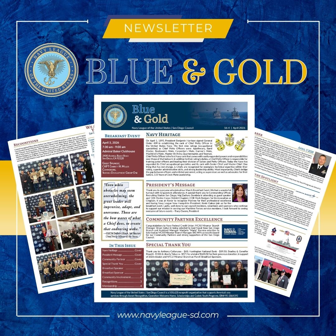 Navy League Blue & Gold Newsletter SM Post
