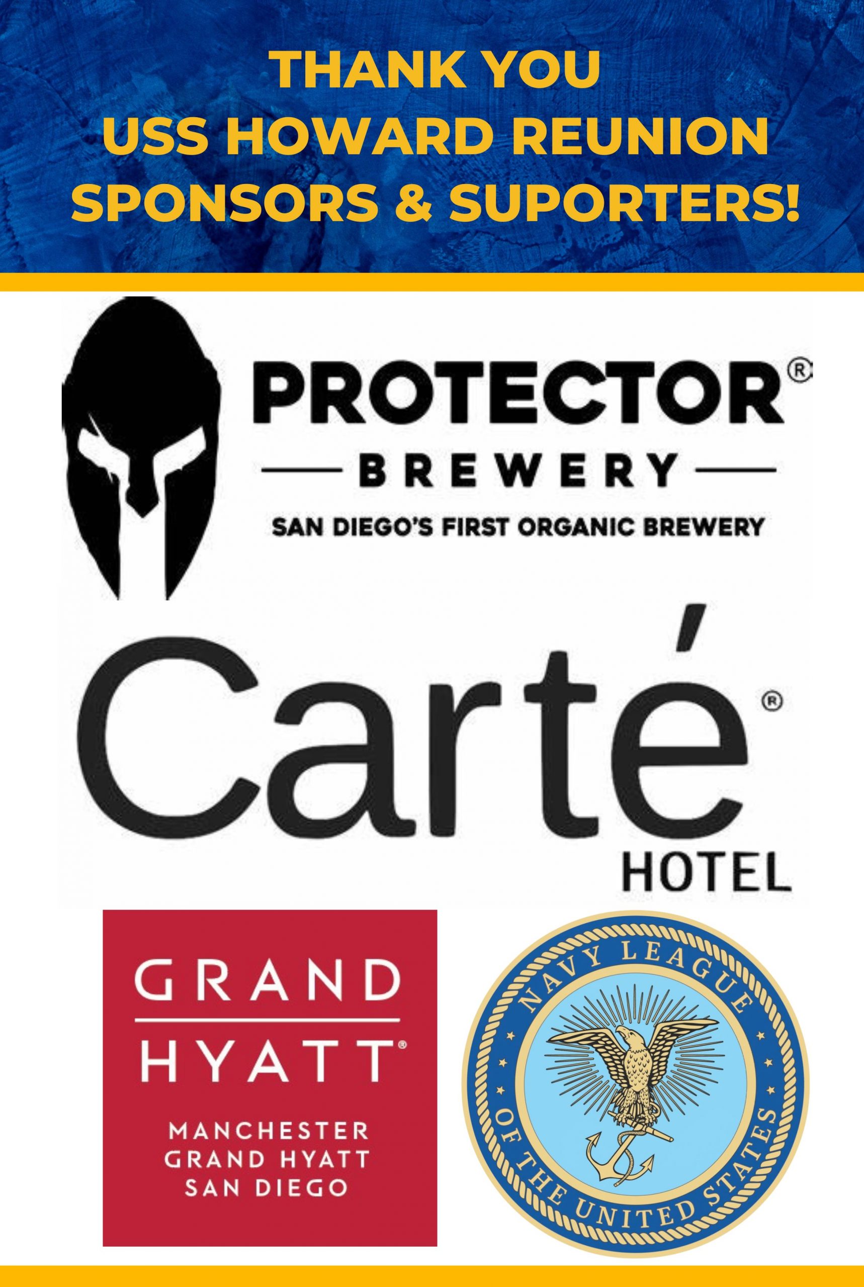 _tHANK YOU USS HOWARD Reunion SPONSORS & sUPORTERS!