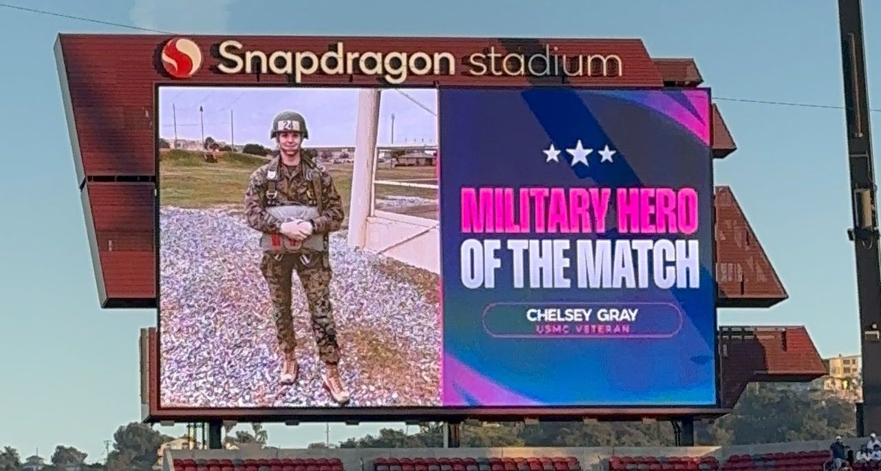 SD WAVE FC USMC Gray Jumbotron2