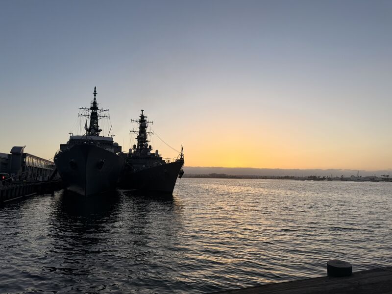 JNF Ships moored NBSD