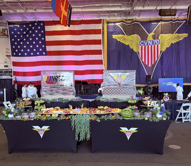 NASCAR CVN70 BIG TOP Reception 4