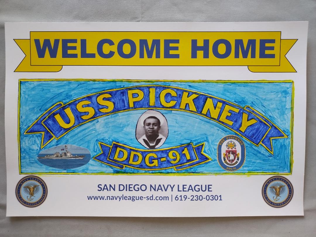 DDG 91 Welcome Home poster